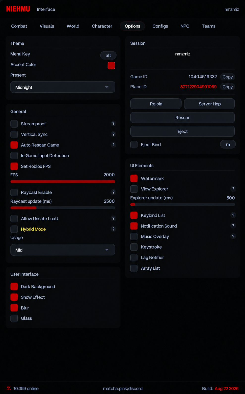 Niehmu Interface